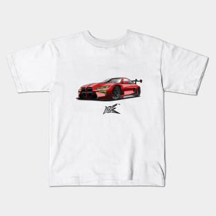 bmw m4 gt4 red Kids T-Shirt